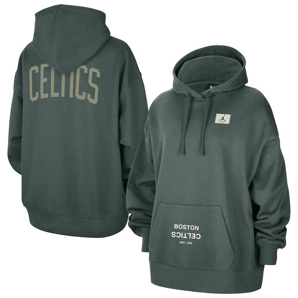 Women's‎ Jordan Boston Celtics Courtside Edition Oversize Hoodie Large NWT - Picture 1 of 4